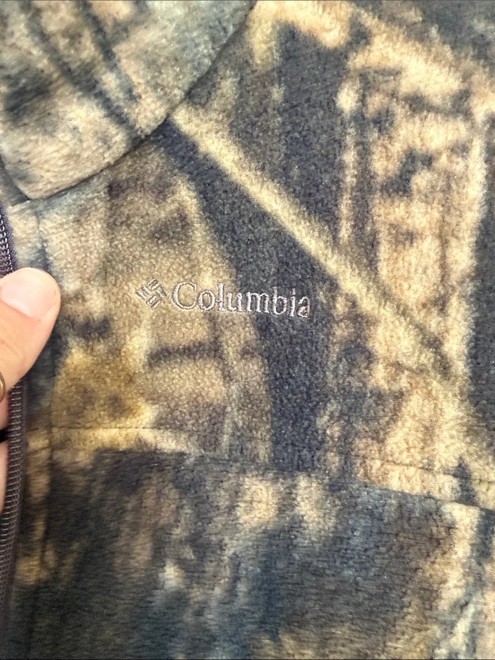 Columbia Boys Youth XL (18/20) Camo Fleece Zipper Jacket Hunting Season Gear